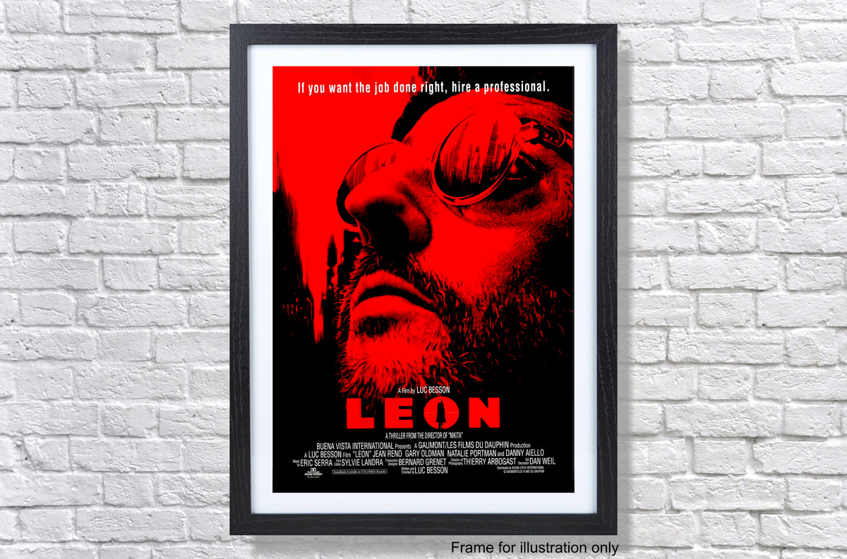 Leon The Professional 1994 Teaser Movie Poster – Blackheart Prints