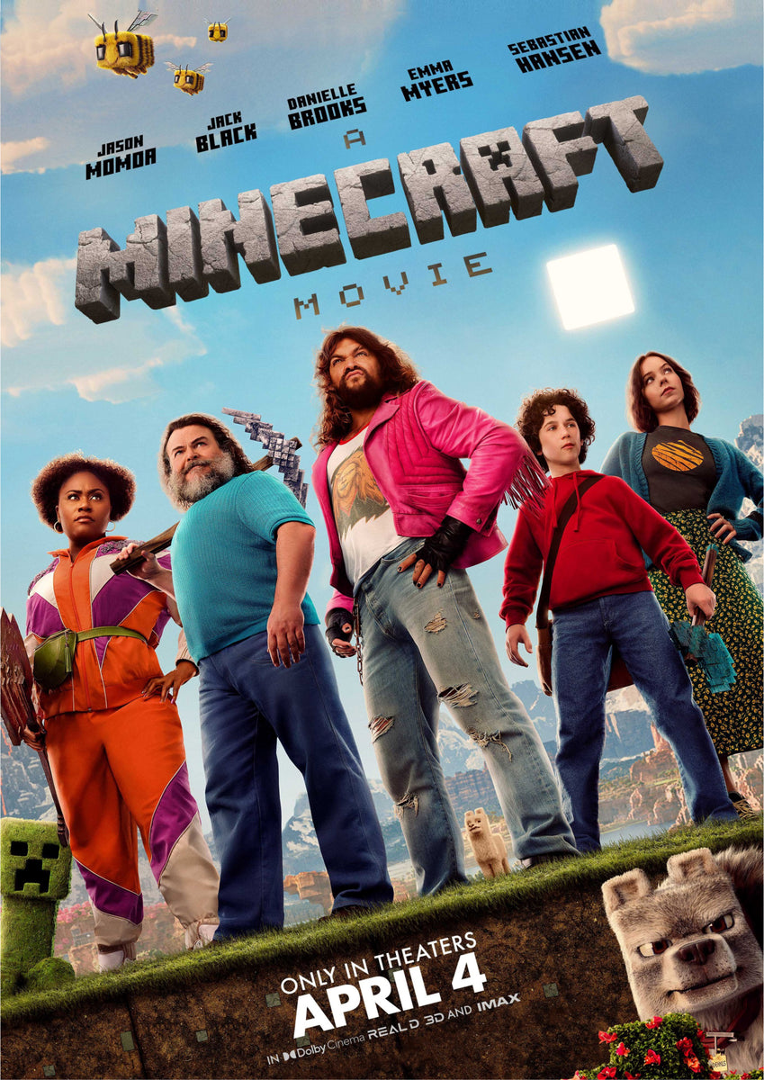 A Minecraft Movie 2025 Movie Teaser Poster Blackheart Prints