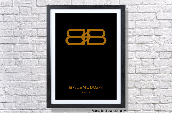 Balenciaga Black Poster