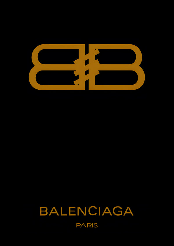 Balenciaga Black Poster