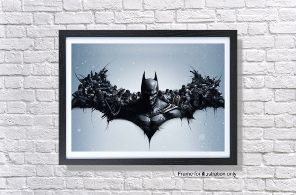 Batman Arkham Origins Bat Poster