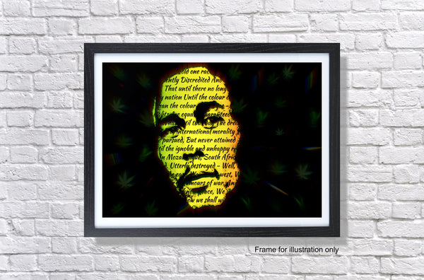 Bob Marley - War Lyrics Poster