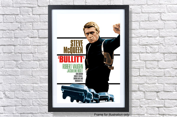 Bulitt Steve McQueen 1968 Movie Poster