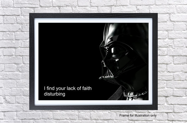 Star Wars Darth Vader Quote Poster