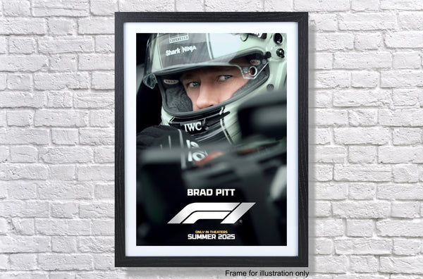 F1 Brad Pitt  Movie Teaser Poster