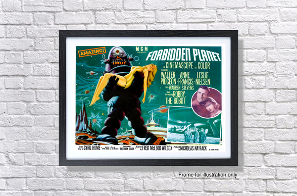 Forbidden Planet Classic Vintage Movie Poster