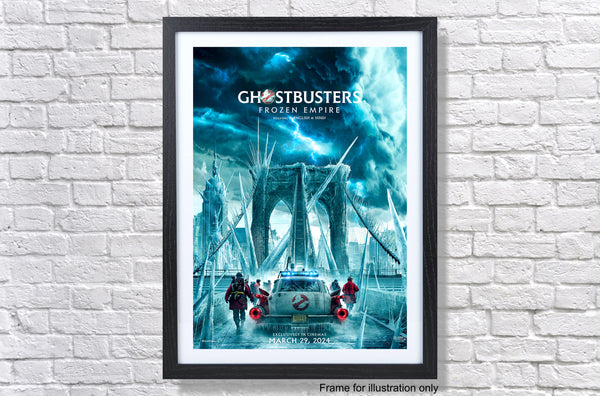 Ghostbusters Frozen Empire 2024 Teaser Movie Poster