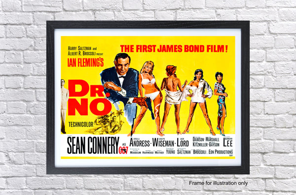 James Bond 007 Dr No Movie Poster