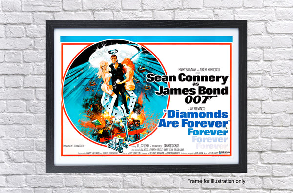 James Bond Diamonds Are Forever 1971 Movie Poster