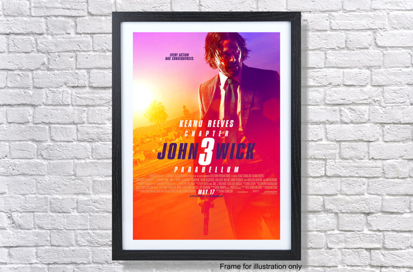 John Wick 3 Parabellum 2019 Movie Poster