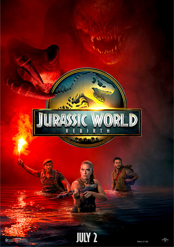 Jurassic World Rebirth 2025 Teaser Movie Poster