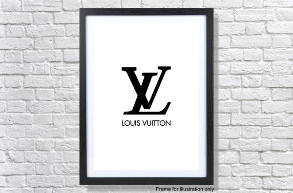 Louis Vuitton Black Logo Poster