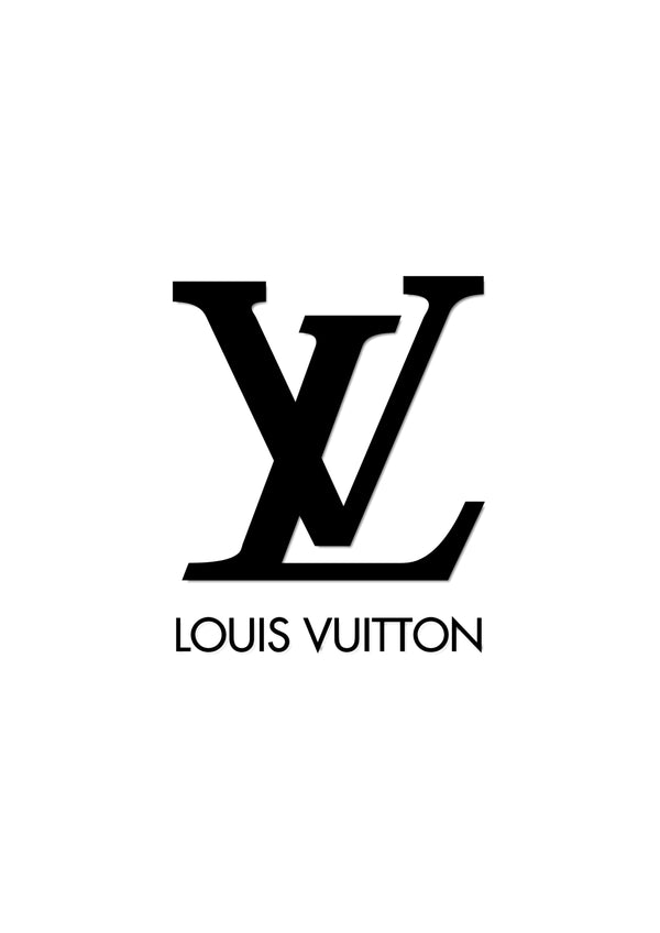 Louis Vuitton Black Logo Poster