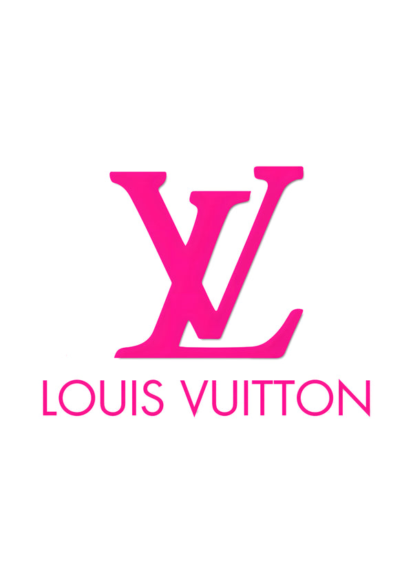 Louis Vuitton Pink Logo Poster