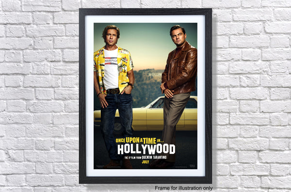 Once Upon A Time In Hollywood Brad Pitt Leonardo Dicaprio Poster