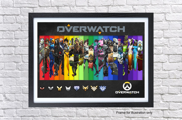 Overwatch Game Characters Poster