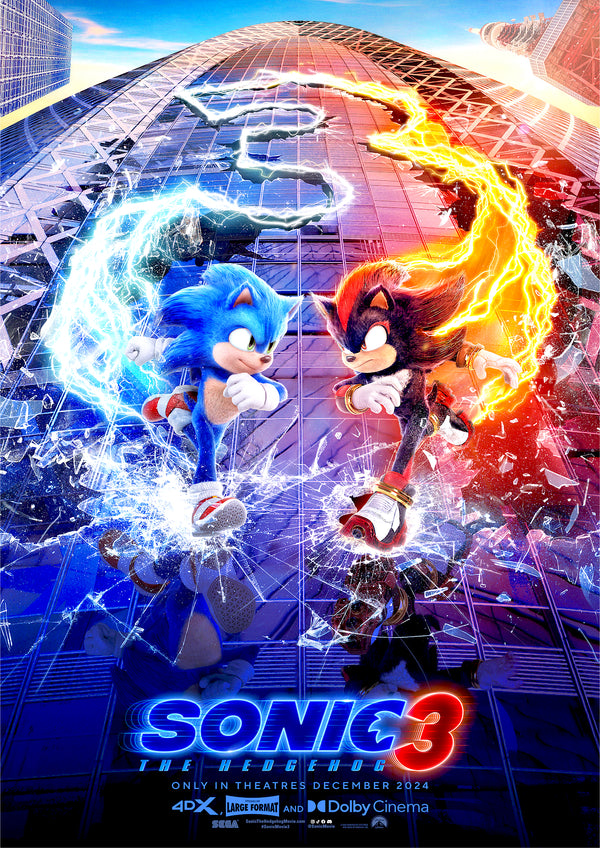 Sonic The Hedgehog 3 2024 Teaser Movie Poster