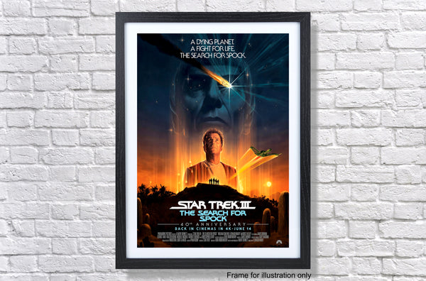 Star Trek III The Search For Spock 40th Anniversary 2024 Movie Poster