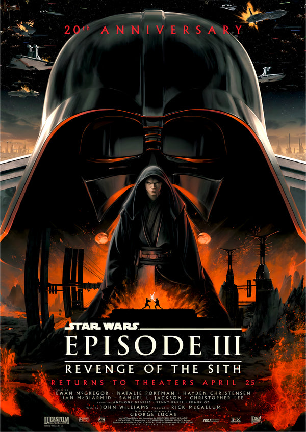 Star Wars Episode III Revenge Of The Sith 20th Anniversary 2025 Poster