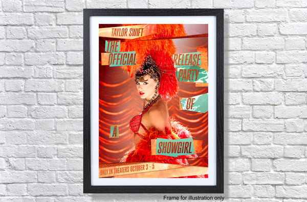 Taylor Swift The Official Release Party Of A Showgirl 2025 Poster