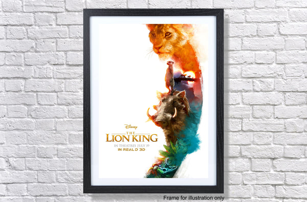 The Lion King 2019 Real D 3D Movie Poster