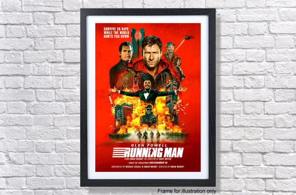 The Running Man 2025 Movie Teaser Poster