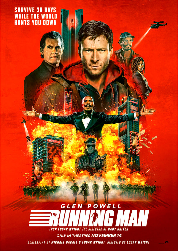 The Running Man 2025 Movie Teaser Poster