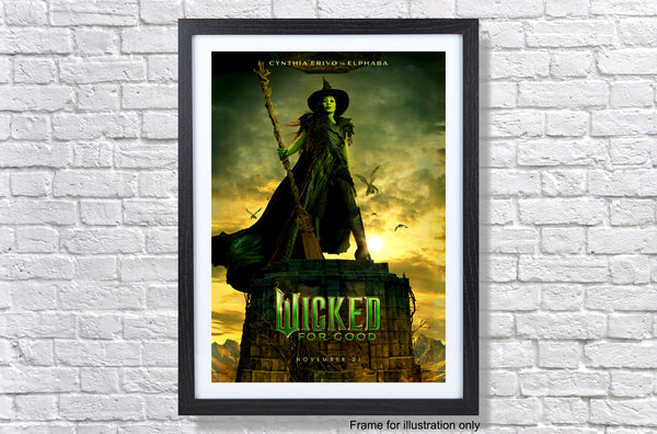 Wicked For Good Cynthia Erivo Is Elphaba 2025 Poster