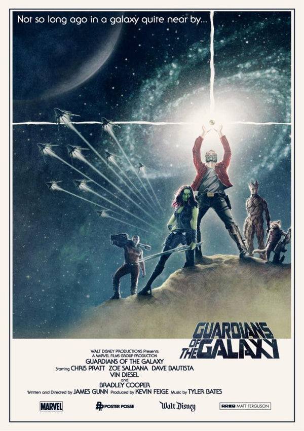 Guardians Of The Galaxy Star Wars Poster