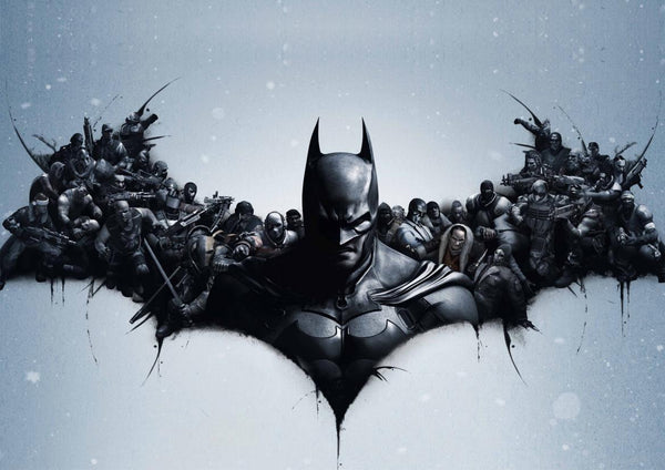 Batman Arkham Origins Bat Poster