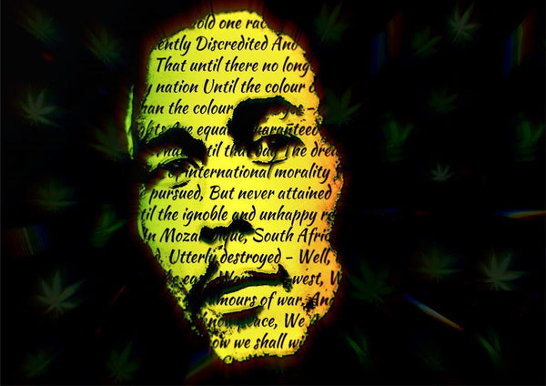 Bob Marley - War Lyrics Poster