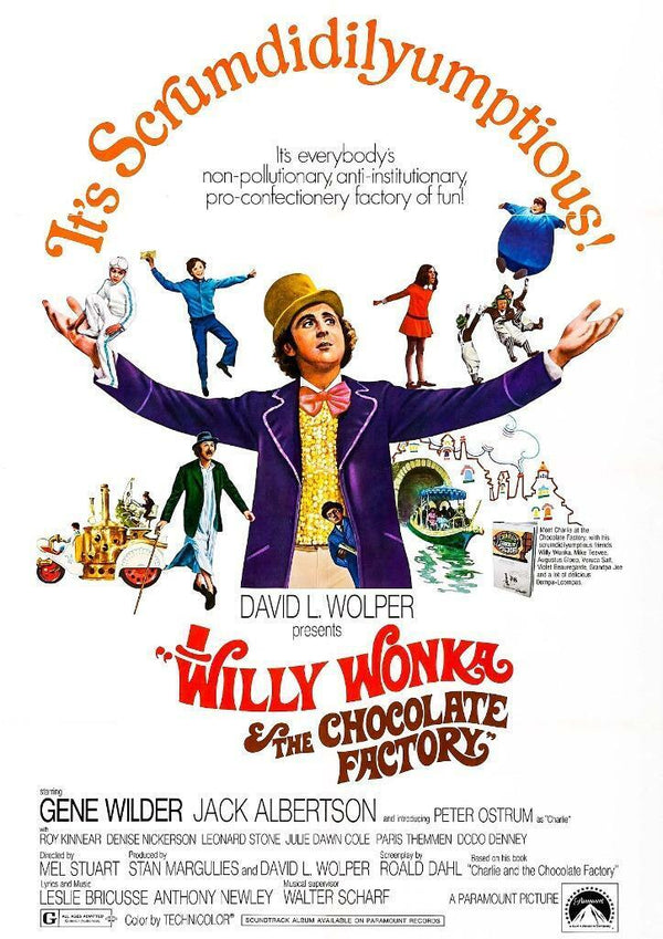 Willy Wonka And The Chocolate Factory 1971 Movie Poster