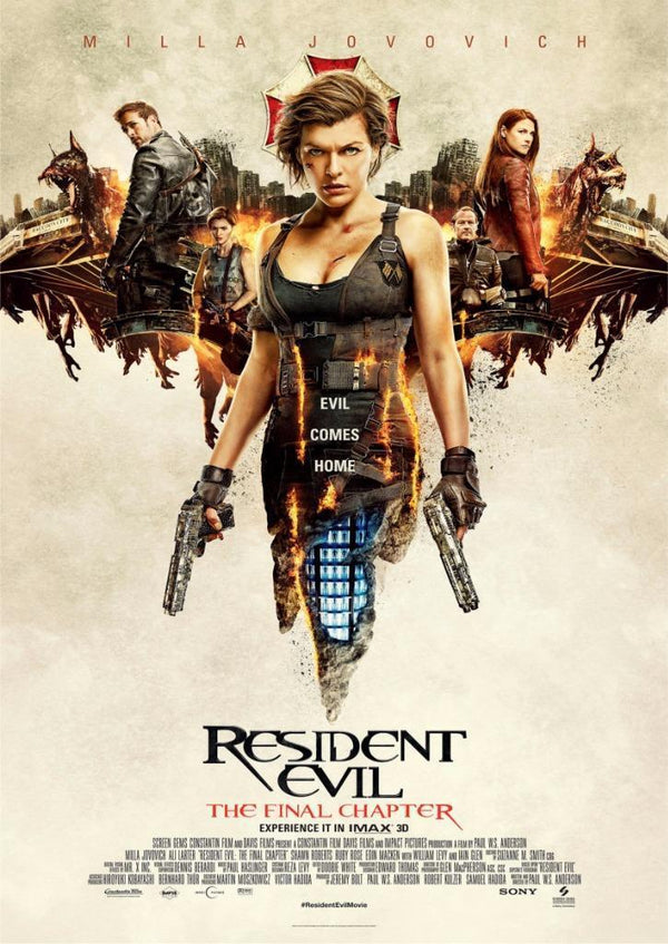 Resident Evil The Final Chapter Movie Poster Print