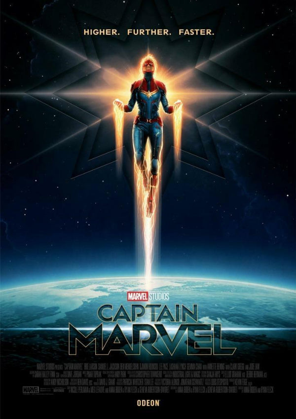 Captain Marvel 2019 Odeon Movie Poster