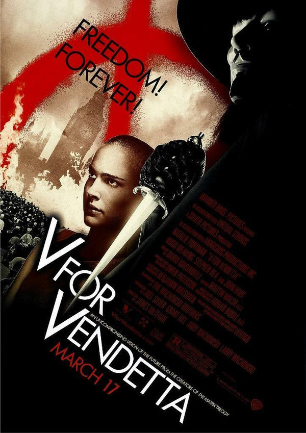 V For Vendetta 2005 Movie Poster