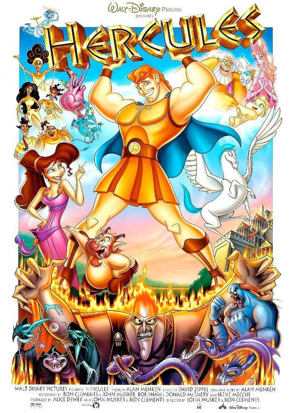 Disney Hercules 1997 Movie Poster