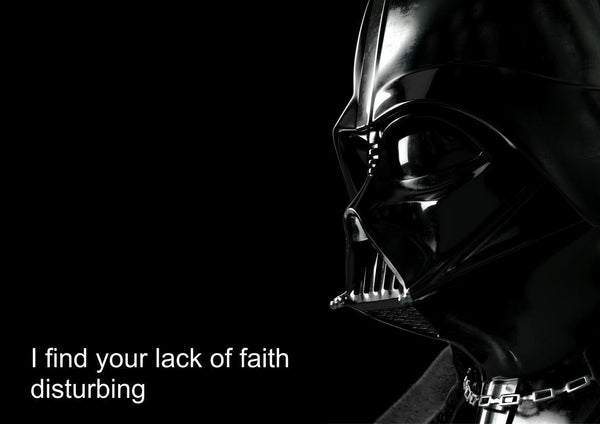 Star Wars Darth Vader Quote Poster