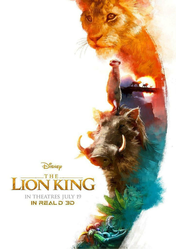 The Lion King 2019 Real D 3D Movie Poster