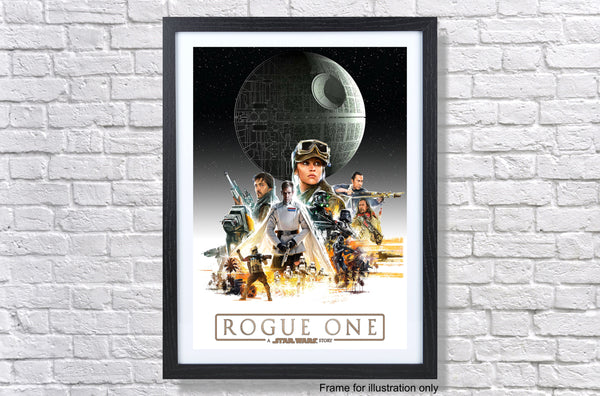 A Star Wars Story Rogue One Poster Print