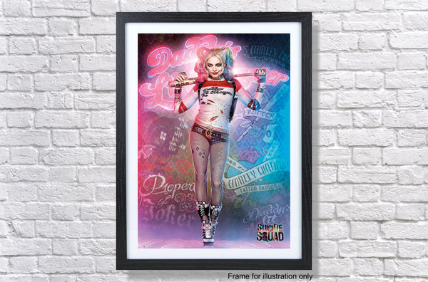 Harley Quinn Suicide Squad Movie Poster Print