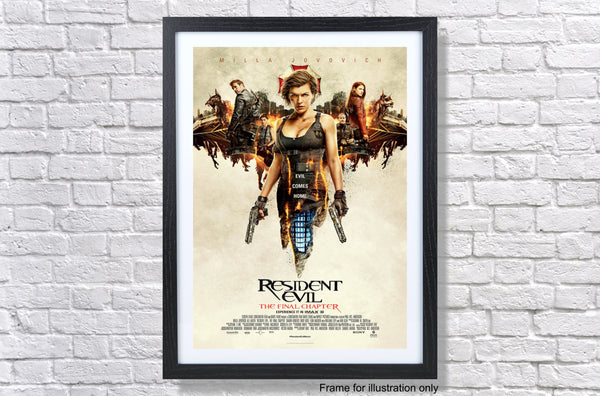 Resident Evil The Final Chapter Movie Poster Print