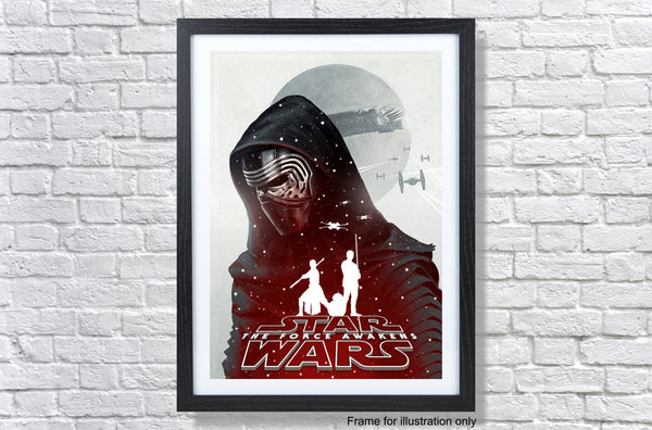 Star Wars The Force Awakens Kylo Ren Poster Print