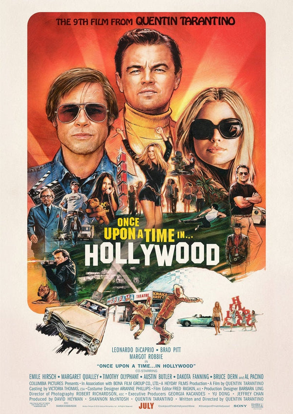 Once Upon A Time In Hollywood 2019 Movie Poster