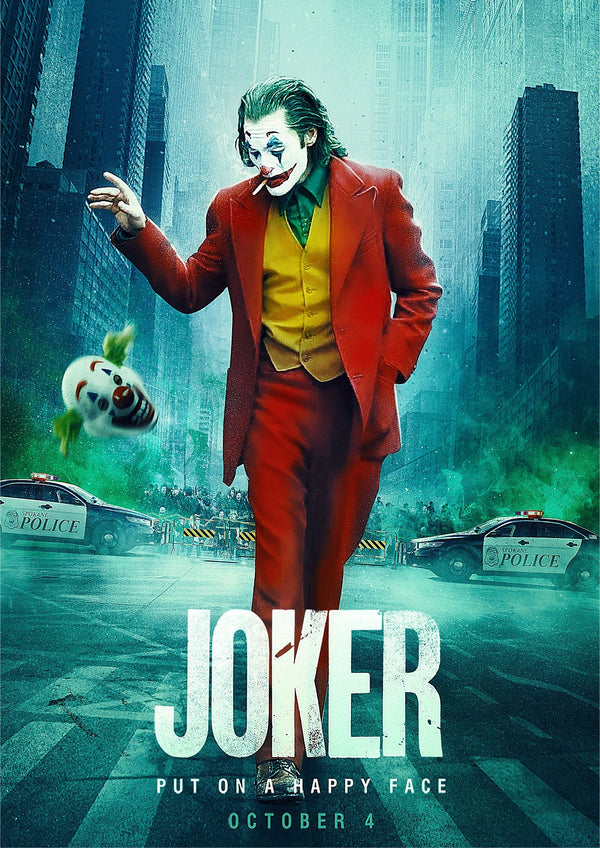 Joker 2019 Put On A Happy Face Poster