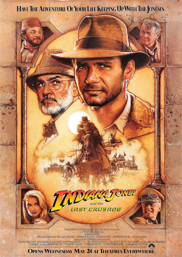 Indiana Jones And The Last Crusade 1989 Movie Poster