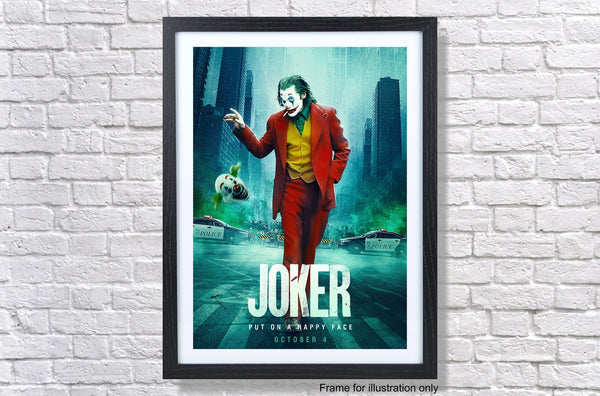 Joker 2019 Put On A Happy Face Poster