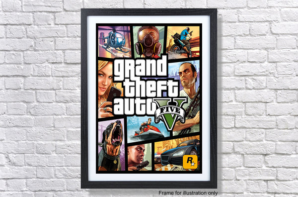 Grand Theft Auto V GTA V Game Poster