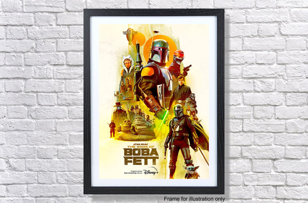 Disney Star Wars The Book Of Boba Fett 2021 Series Poster