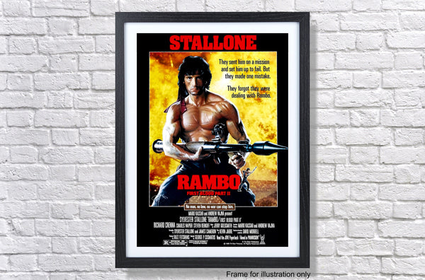 Rambo First Blood Part 2 1985 Movie Poster