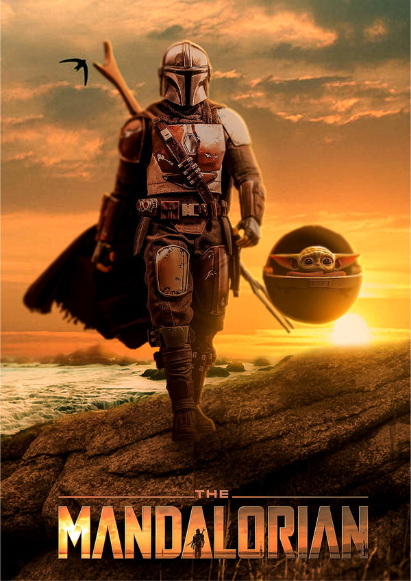 Star Wars The Mandalorian And Child Poster A1 A2 A3 A4 A5